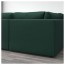 ВИМЛЕ 6-местный п-образный диван - с открытым торцом/Гуннаред темно-зеленый