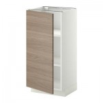 МЕТОД Напольный шкаф с полками - 40x37 см, Брокхульт под грецкий орех светло-серый, белый МЕТОД Напольный шкаф с полками - 40x37 см, Брокхульт под грецкий орех светло-серый, белый