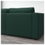 ВИМЛЕ 5-местный угловой диван - с козеткой/Гуннаред темно-зеленый
