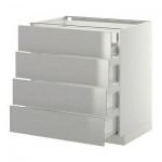 МЕТОД / ФОРВАРА Нплн шк 4фрнт/2нзк/3срд ящ - 80x60 см, Гревста нержавеющ сталь, белый МЕТОД / ФОРВАРА Нплн шк 4фрнт/2нзк/3срд ящ - 80x60 см, Гревста нержавеющ сталь, белый
