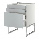 МЕТОД / ФОРВАРА Напольн шкаф 3фронт пнл/2низ/2ср ящ - 60x60x60 см, Веддинге белый, белый МЕТОД / ФОРВАРА Напольн шкаф 3фронт пнл/2низ/2ср ящ - 60x60x60 см, Веддинге белый, белый