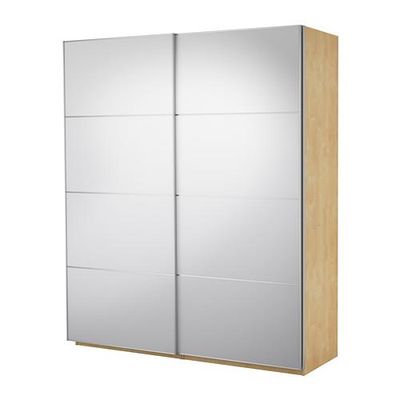 ПАКС Гардероб с раздвижными дверьми - зеркальное стекло/зеркальное стекло, 200x44x236 см ПАКС Гардероб с раздвижными дверьми - зеркальное стекло/зеркальное стекло, 200x44x236 см