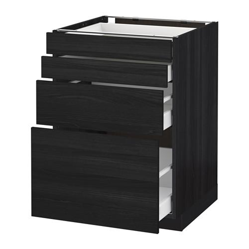 MAXIMERA/METOD напольн шкаф 4 фронт панели/4 ящика MAXIMERA/METOD напольн шкаф 4 фронт панели/4 ящика