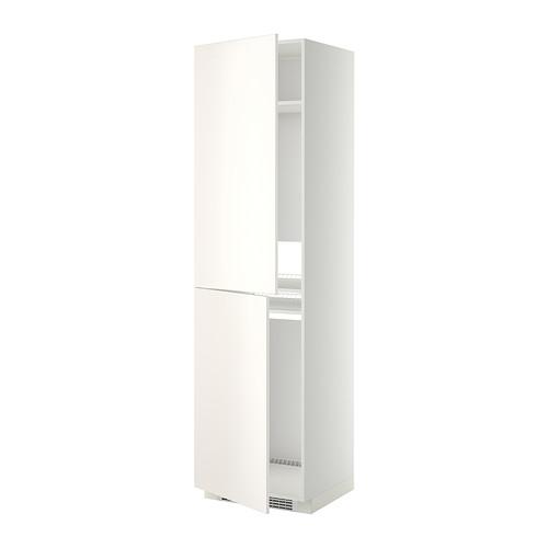 МЕТОД Высок шкаф д холодильн/мороз - белый, Веддинге белый, 60x60x220 см