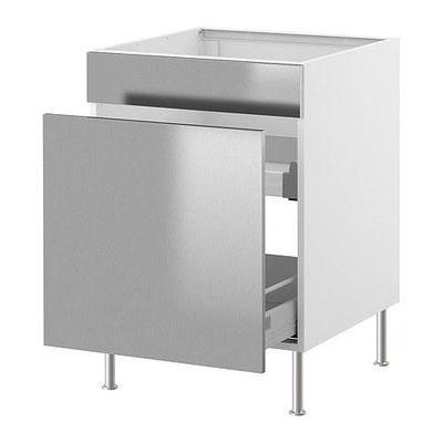 ФАКТУМ Напольн шк под мойку с ящ/1 дврц - Рубрик нержавеющ сталь ФАКТУМ Напольн шк под мойку с ящ/1 дврц - Рубрик нержавеющ сталь