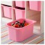 ТРУФАСТ Комбинация д/хранения - белый/розовый