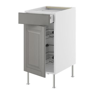 ФАКТУМ Напольн шкаф с пров корз/ящ/дверью - Лидинго серый, 40 см ФАКТУМ Напольн шкаф с пров корз/ящ/дверью - Лидинго серый, 40 см