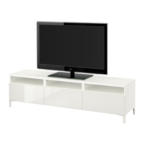 БЕСТО Тумба д/ТВ с ящиками - белый/Сельсвикен глянцевый/белый, направляющие ящика, плавно закр БЕСТО Тумба д/ТВ с ящиками - белый/Сельсвикен глянцевый/белый, направляющие ящика, плавно закр