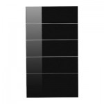 АБСТРАКТ Фронтальная панель ящика,5 штук - глянцевый черный, 60x70 см