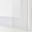 GLASSVIK стеклянная дверь белый/прозрачное стекло 60x64 cm