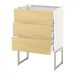 МЕТОД / МАКСИМЕРА Нплн шк 3 фрнт/3 средн ящика - 60x37x60 см, Тингсрид под березу, белый МЕТОД / МАКСИМЕРА Нплн шк 3 фрнт/3 средн ящика - 60x37x60 см, Тингсрид под березу, белый