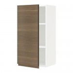 МЕТОД Шкаф навесной с полкой - белый, Воксторп под грецкий орех, 40x80 см МЕТОД Шкаф навесной с полкой - белый, Воксторп под грецкий орех, 40x80 см