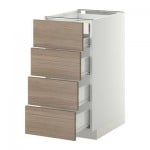 МЕТОД / ФОРВАРА Нплн шк 4фрнт/2нзк/3срд ящ - 40x60 см, Брокхульт под грецкий орех светло-серый, белый МЕТОД / ФОРВАРА Нплн шк 4фрнт/2нзк/3срд ящ - 40x60 см, Брокхульт под грецкий орех светло-серый, белый