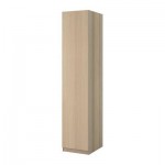 ПАКС Гардероб с 1 дверью - Пакс Нексус дубовый шпон, беленый, дубовый шпон, беленый, 50x60x236 см