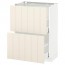 МЕТОД / МАКСИМЕРА Напольный шкаф с 2 ящиками - белый, Хитарп белый с оттенком, 60x37 см