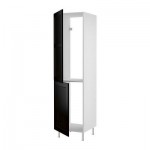 ФАКТУМ Высок шкаф д холодильн/мороз - Рамшё черно-коричневый, 60x233 см