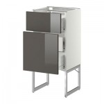 МЕТОД / ФОРВАРА Наполн шк 2 фрнт/3 средн ящ - 40x37x60 см, Рингульт глянцевый серый, белый МЕТОД / ФОРВАРА Наполн шк 2 фрнт/3 средн ящ - 40x37x60 см, Рингульт глянцевый серый, белый