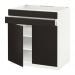 МЕТОД / МАКСИМЕРА Нап шк д/вар панели/2ящ/2фасада/1ящ - белый, Кунгсбакка антрацит