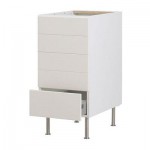 ФАКТУМ Напольный шкаф с 5 ящиками - Стот белый с оттенком, 60 см