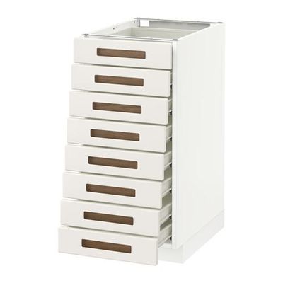 МЕТОД / ФОРВАРА Наполн шкаф 8 фронт/8 низк ящиков - 40x60 см, Мэрста белый, белый МЕТОД / ФОРВАРА Наполн шкаф 8 фронт/8 низк ящиков - 40x60 см, Мэрста белый, белый