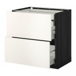 МЕТОД / МАКСИМЕРА Напл шк 2 фрнт/2низ/1срд/1 выс ящ - под дерево черный, Веддинге белый, 80x60 см МЕТОД / МАКСИМЕРА Напл шк 2 фрнт/2низ/1срд/1 выс ящ - под дерево черный, Веддинге белый, 80x60 см