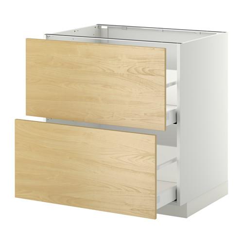 МЕТОД / МАКСИМЕРА Напольн шкаф 2фрнт/2выс ящ - 80x60 см, Тингсрид под березу, белый МЕТОД / МАКСИМЕРА Напольн шкаф 2фрнт/2выс ящ - 80x60 см, Тингсрид под березу, белый