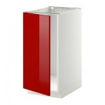 МЕТОД Наполный шкаф д/мойки/мусорн конт - Рингульт глянцевый красный, белый МЕТОД Наполный шкаф д/мойки/мусорн конт - Рингульт глянцевый красный, белый