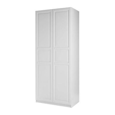 ПАКС Гардероб 2-дверный - Пакс Биркеланд белый, белый, 100x60x236 см