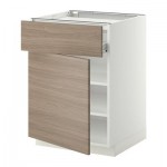 МЕТОД / ФОРВАРА Нплн шк д/врч пнл/ящ/плк/дв - Брокхульт под грецкий орех светло-серый, белый МЕТОД / ФОРВАРА Нплн шк д/врч пнл/ящ/плк/дв - Брокхульт под грецкий орех светло-серый, белый