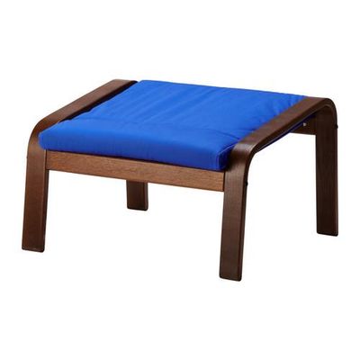 ПОЭНГ Табурет для ног - Гранон синий, коричневый ПОЭНГ Табурет для ног - Гранон синий, коричневый