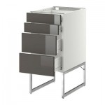 МЕТОД / ФОРВАРА Нплн шк 4 фронт/2 низк/2средн ящ - 40x60x60 см, Рингульт глянцевый серый, белый МЕТОД / ФОРВАРА Нплн шк 4 фронт/2 низк/2средн ящ - 40x60x60 см, Рингульт глянцевый серый, белый