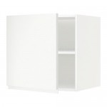МЕТОД Верх шкаф на холодильн/морозильн - белый, Воксторп матовый белый, 60x60 см