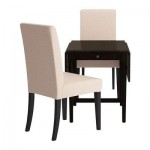 ИНГАТОРП/ХЕНРИКСДАЛЬ Стол и 2 стула - Линнерид неокрашенный, коричнево-чёрный ИНГАТОРП/ХЕНРИКСДАЛЬ Стол и 2 стула - Линнерид неокрашенный, коричнево-чёрный