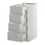 МЕТОД / ФОРВАРА Нплн шк 4фрнт/2нзк/3срд ящ - 40x60 см, Гревста нержавеющ сталь, белый МЕТОД / ФОРВАРА Нплн шк 4фрнт/2нзк/3срд ящ - 40x60 см, Гревста нержавеющ сталь, белый