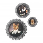 СКУРАР Настенное украшение, 3 предм.