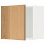 МЕТОД Шкаф навесной - белый, Экестад дуб, 40x40 см