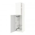 МЕТОД Выс шк с отд д/акс д/убрк - белый, Воксторп белый, 60x60x240 см МЕТОД Выс шк с отд д/акс д/убрк - белый, Воксторп белый, 60x60x240 см