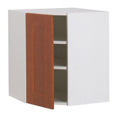 ФАКТУМ Шкаф навесной угловой - Эдель классический коричневый, 60x92 см