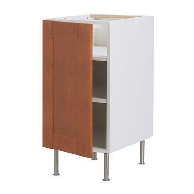 ФАКТУМ Напольный шкаф с полками - Эдель классический коричневый, 30 см