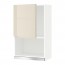 METOD навесной шкаф для СВЧ-печи белый/Воксторп глянцевый светло-бежевый 60x100 см