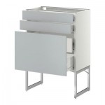 МЕТОД / ФОРВАРА Напольн шкаф 3фронт пнл/2низ/2ср ящ - 60x37x60 см, Веддинге белый, белый МЕТОД / ФОРВАРА Напольн шкаф 3фронт пнл/2низ/2ср ящ - 60x37x60 см, Веддинге белый, белый