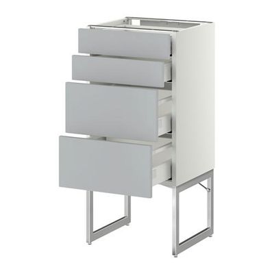 МЕТОД / МАКСИМЕРА Нплн шк 4 фронт/2 низк/2средн ящ - 40x37x60 см, Веддинге серый, белый МЕТОД / МАКСИМЕРА Нплн шк 4 фронт/2 низк/2средн ящ - 40x37x60 см, Веддинге серый, белый