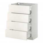 METOD/MAXIMERA напольн шкаф 4 фронт панели/4 ящика METOD/MAXIMERA напольн шкаф 4 фронт панели/4 ящика