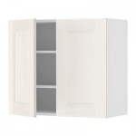 ФАКТУМ Навесной шкаф с 2 дверями - Рамшё белый, 80x92 см