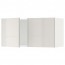 МЕТОД Навесной шкаф с 2 дверями - белый, Рингульт глянцевый светло-серый