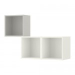 ЭКЕТ Комбинация настенных шкафов - светло-серый/белый