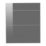 АБСТРАКТ Фронтальная панель ящика,3 штуки - серый/глянцевый, 80x70 см
