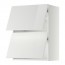 METOD навесной шкаф/2 дверцы, горизонтал белый/Рингульт белый 60x38.8x80 cm