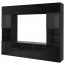 БЕСТО Шкаф для ТВ, комбин/стеклян дверцы - черно-коричневый/Сельсвикен глянцевый/черный прозрачное стекло, направляющие ящика, плавно закр