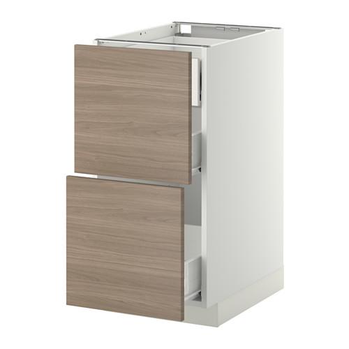 МЕТОД / ФОРВАРА Наполн шк 2 фрнт/3 средн ящ - белый, Брокхульт под грецкий орех светло-серый, 40x60 см МЕТОД / ФОРВАРА Наполн шк 2 фрнт/3 средн ящ - белый, Брокхульт под грецкий орех светло-серый, 40x60 см